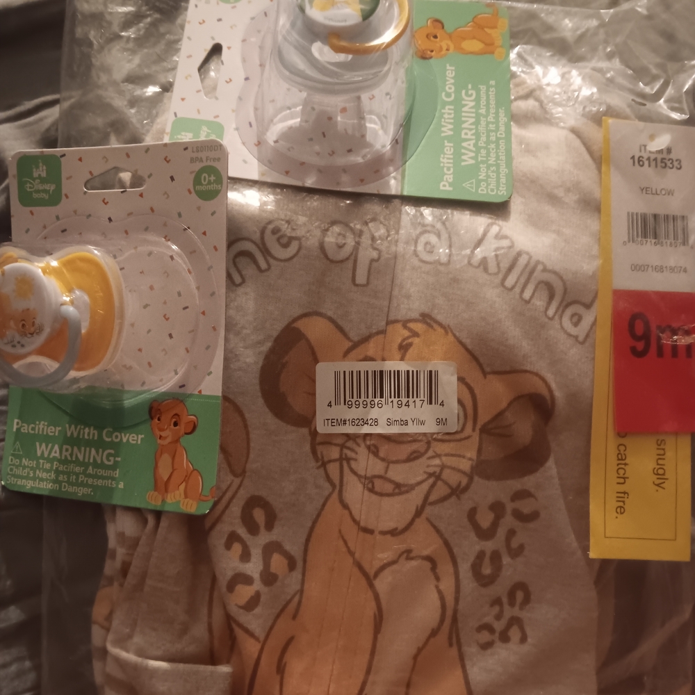 Disney Baby Simba Onesie and Pacifier Set